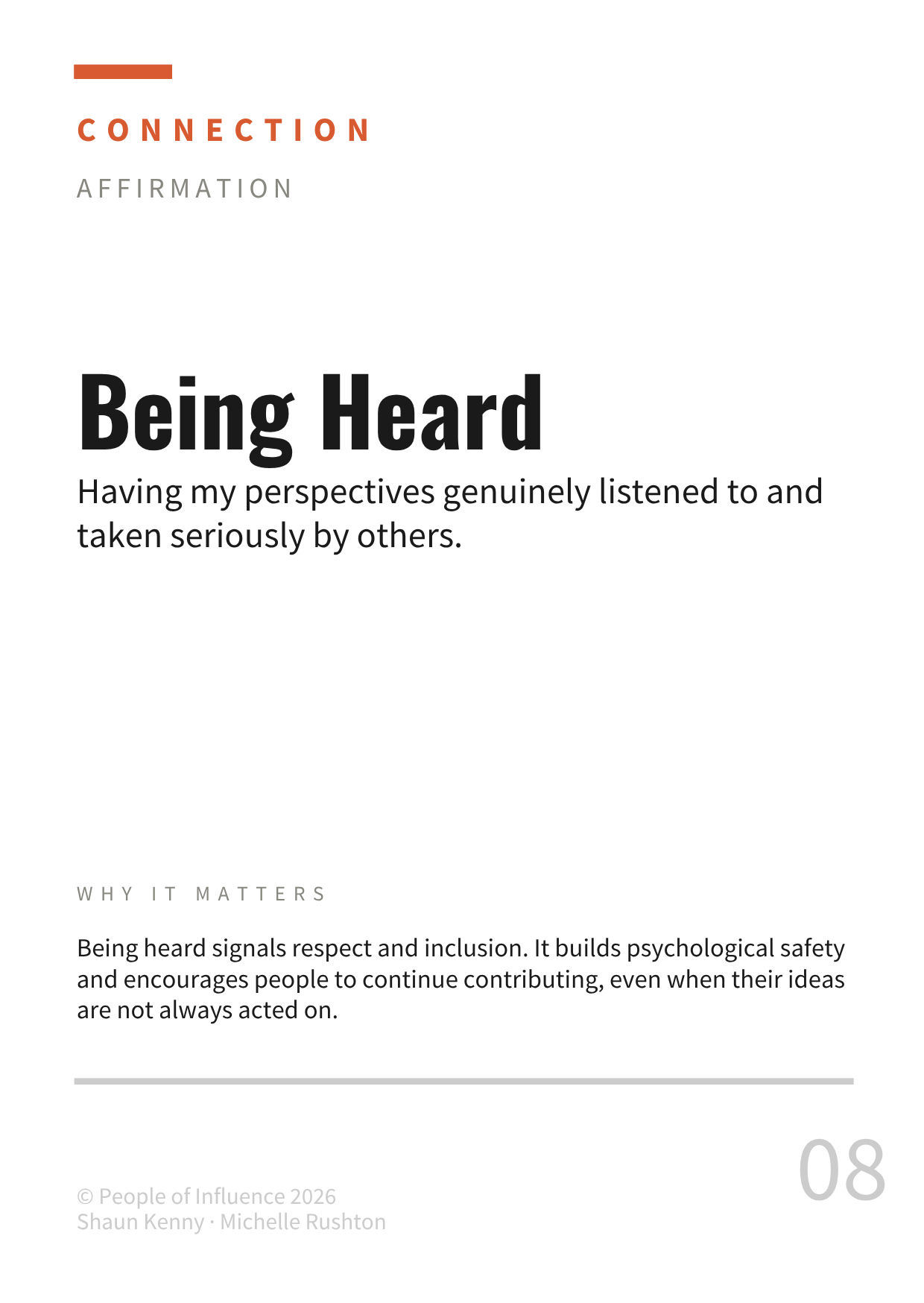Being Heard motivator front